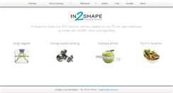 Desktop Screenshot of in2shape.dk